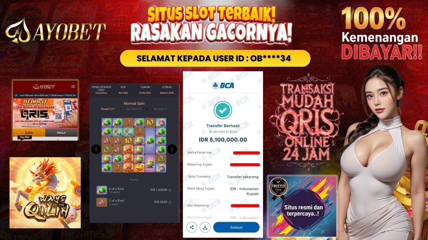 AYOBET JACKPOT SLOT WAYS OF THE QILIN